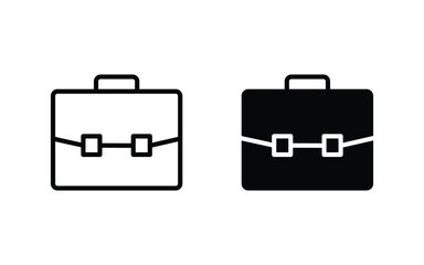 briefcase icon set vector illustration