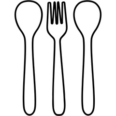 Wooden Cutlery Icon