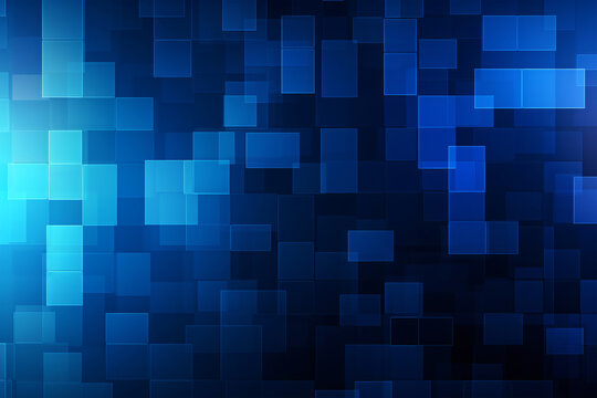 Gradient navy blue digital grid wallpaper