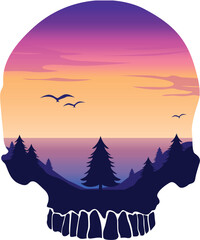 skull landscape 