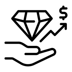 value proposal line icon