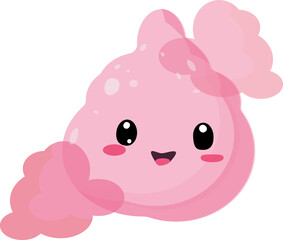 Pink Slime Happyface Cutout Png
