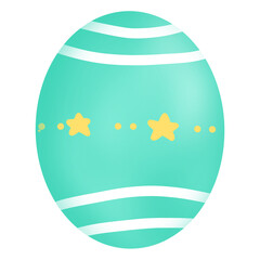 easter egg with ribbon