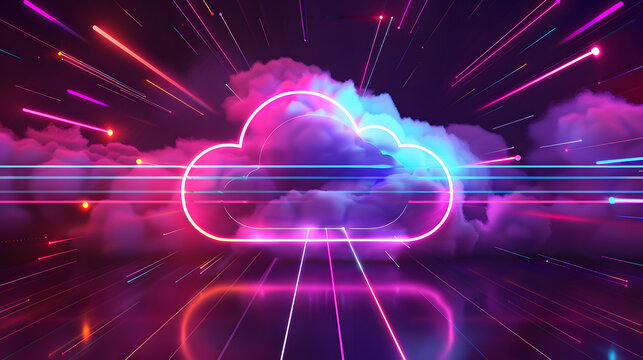 Wolkenzauber: Die Kunst des Cloud-Computings illustriert