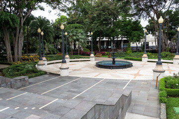 Cityscape from Malec&oacute;n 2000, the boardwalk overlooking the Guayas River in Guayaquil, Ecuador's largest city and economic capital.