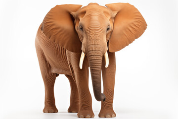 Fototapeta premium Elephant isolated on white background.