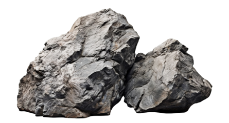 Heavy rock stones cut out