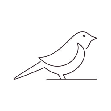 recommend clip art: canary line icon logo vector