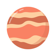 Flat Planet Illustration