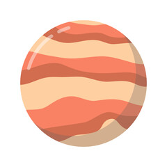 Flat Planet Illustration