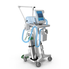 Hospital Ventilator 3D PNG File