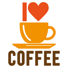 Coffee Cup vector logo concept flat illustration, tea cup logo vector