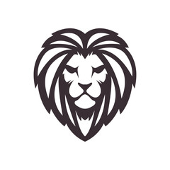 isolated beast animal carnivore mane lion logo vector