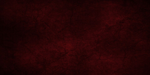 Red vintage grunge texture and Old wall texture. modern backdrop limestone concrete cement black red background. abstract dark red color blank dirty surface design are light gradient background. - obrazy, fototapety, plakaty