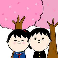 卒業式の記念撮影
