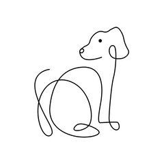 dog line art of illustration