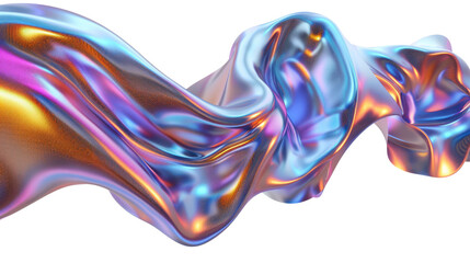 Obraz na płótnie Canvas gradient purple flow curved on transparent background