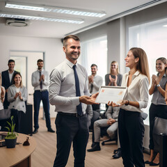 Appreciation: A Key Ingredient to a Productive Workplace, Elevating Employees through Recognition - obrazy, fototapety, plakaty