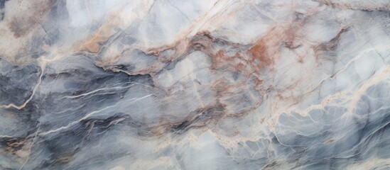 This close-up view captures the intricate natural patterns and textures present on a marble...