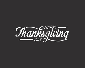 Happy thanksgiving day vector illustration. Happy thanksgiving day themes design concept with flat style vector illustration. Suitable for greeting card, poster and banner.