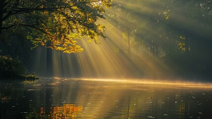 A beautiful piece of nature illuminated by daylight.