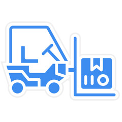 Forklift Icon Style