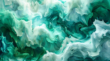 Oceanic Watercolor Depths: Abstract Blue Sea Texture, Artistic Design, Turquoise Water Flow Effect