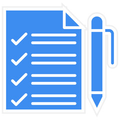 Fototapeta premium Cut List Icon Style