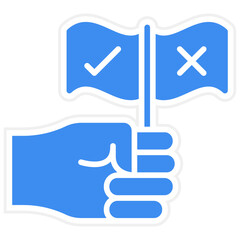 Counter Protest Icon Style