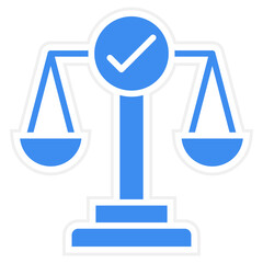 Checks And Balances Icon Style