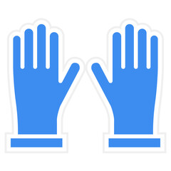 Gloves Icon Style