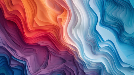 Fototapeta premium abstract colorful background with waves