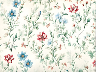 tiny-florals-encapsulated-in-a-vintage-pen-drawing-style-arranged-meticulously-for-wallpaper-design