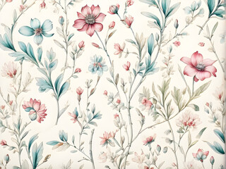tiny-floral-themed-wallpaper-in-a-pen-drawing-style-blended-with-vintage-watercolor-touches-trending
