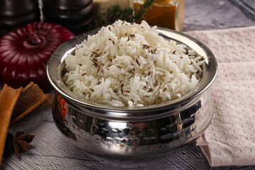 Indian cuisine jeera basmati rice