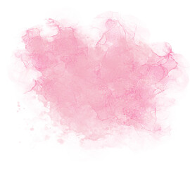 Pink watercolor transparent background
