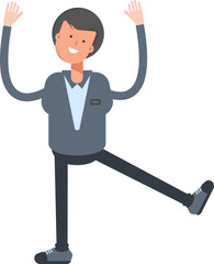 Male Character Relaxing Illustration
