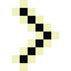 Pixel art monochrome more than symbolฟ