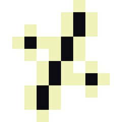 Pixel art monochrome percent symbol