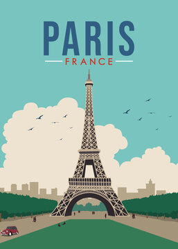 eiffel tower city paris france
