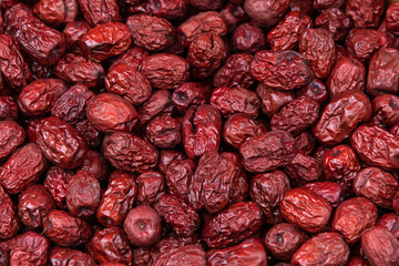 View of the jujubes in the market