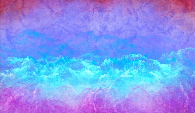 Cold Blue Watercolor Background