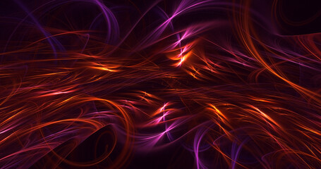 3D manual rendering abstract colorful fractal light background. Its not AI Generatd illustration.