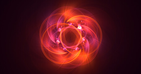 3D manual rendering abstract colorful fractal light background. Its not AI Generatd illustration.