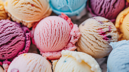colorful Ice cream. 