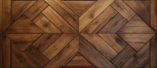 A detailed close-up view of a wooden door featuring an intricate pattern etched into its surface. The pattern is defined and adds a unique touch to the doors overall appearance.