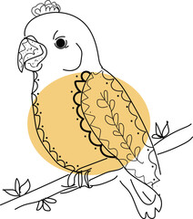 Boho Line Art Vector image