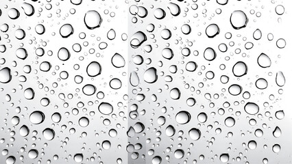 water drops on a transparent background
 - obrazy, fototapety, plakaty