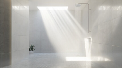 bathroom interior with shower