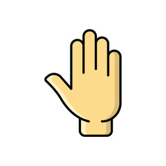 hand icon vector stock illustration